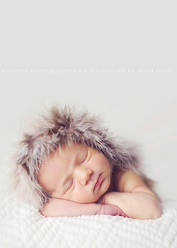 Crochet NEWBORN Eskimo Hat Photography Prop