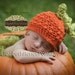 Crochet NEWBORN Pumpkin Hat Photography Prop