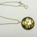 Vintage Japanese Damascene Pendant Necklace - AMITA -Beautiful