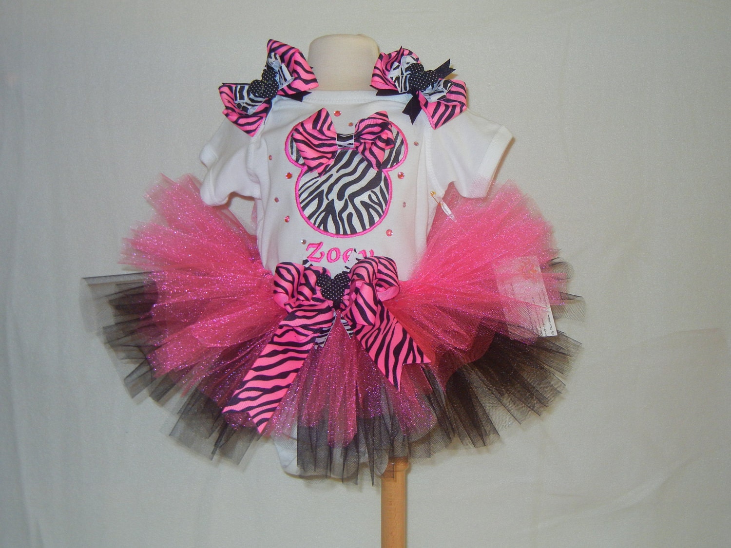 Minnie Mouse Zebra TuTu