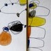 Set of 6 Abstract Modern Handmade Postcards
