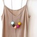 not quite round handmade beads make a necklace