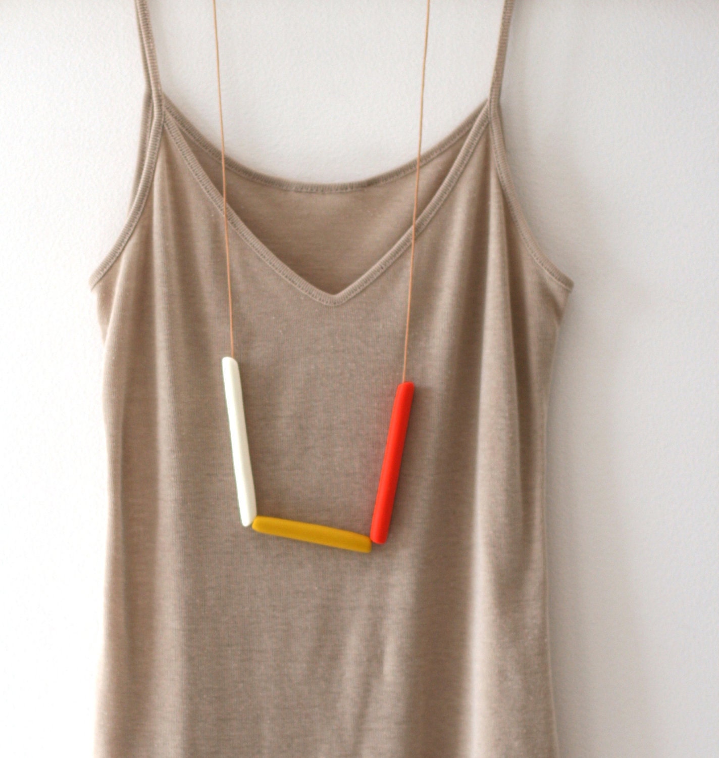 not quite cylinder beads make a necklace