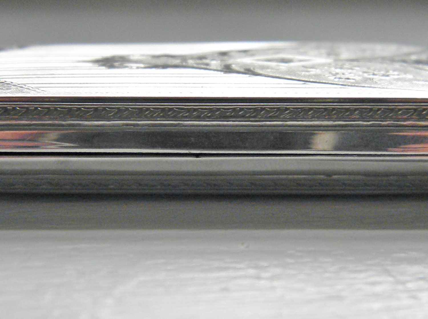 Vintage Art Deco Silver Dance Coin Compact Purse
