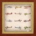 Vintage Airplane Collection print, 15"x15"