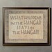 What Happens in the Hangar, Stays in the Hangar - 8x10 Vintage Giclee Print