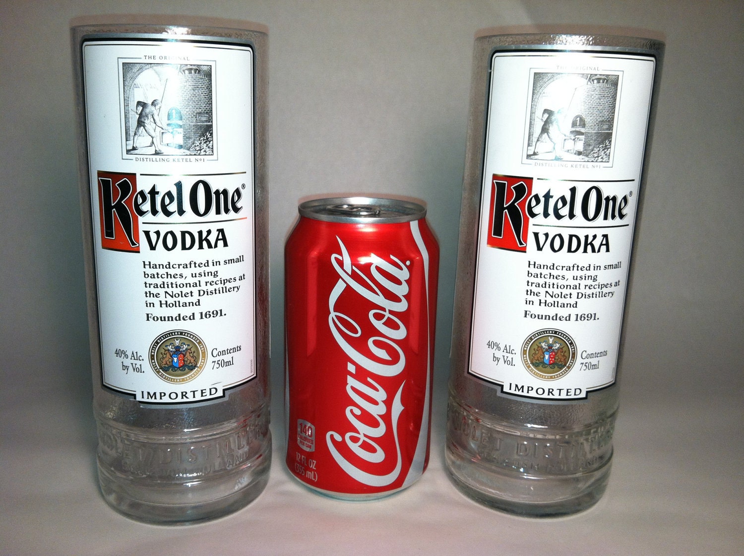 Ketel One Vodka Recycled Bottle Glasses - Set of 2
