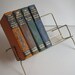 Atomic Mid Century Freestanding Wire Book Shelf - gold