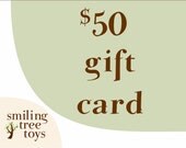 natural and organic wooden toys - GIFT CARD - wood teethers cars blocks eco friendly toy certificate for infant baby toddler preschooler