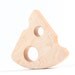 organic swiss cheese TEETHING TOY - all natural safe wooden fun for eco-babies, pretend picnic food