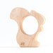 natural teether toy - woodland squirrel baby - organic wooden teething toys - eco-friendly, safe, and smooth for any age