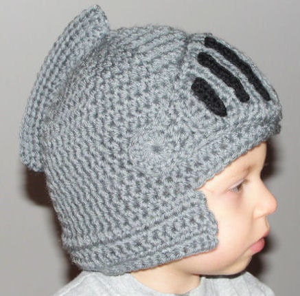 Instant Download PDF - Sir Knight Helmet Crochet Pattern