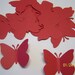 50 Red Large Paper Butterfly Die Cuts Cutouts Punch Confetti Embellishment Wedding