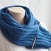 DIGITAL PDF PATTERN - Knit yourself this Scarf - Knitting Pattern Scarf - Knit Pattern Scarf Blue Wool