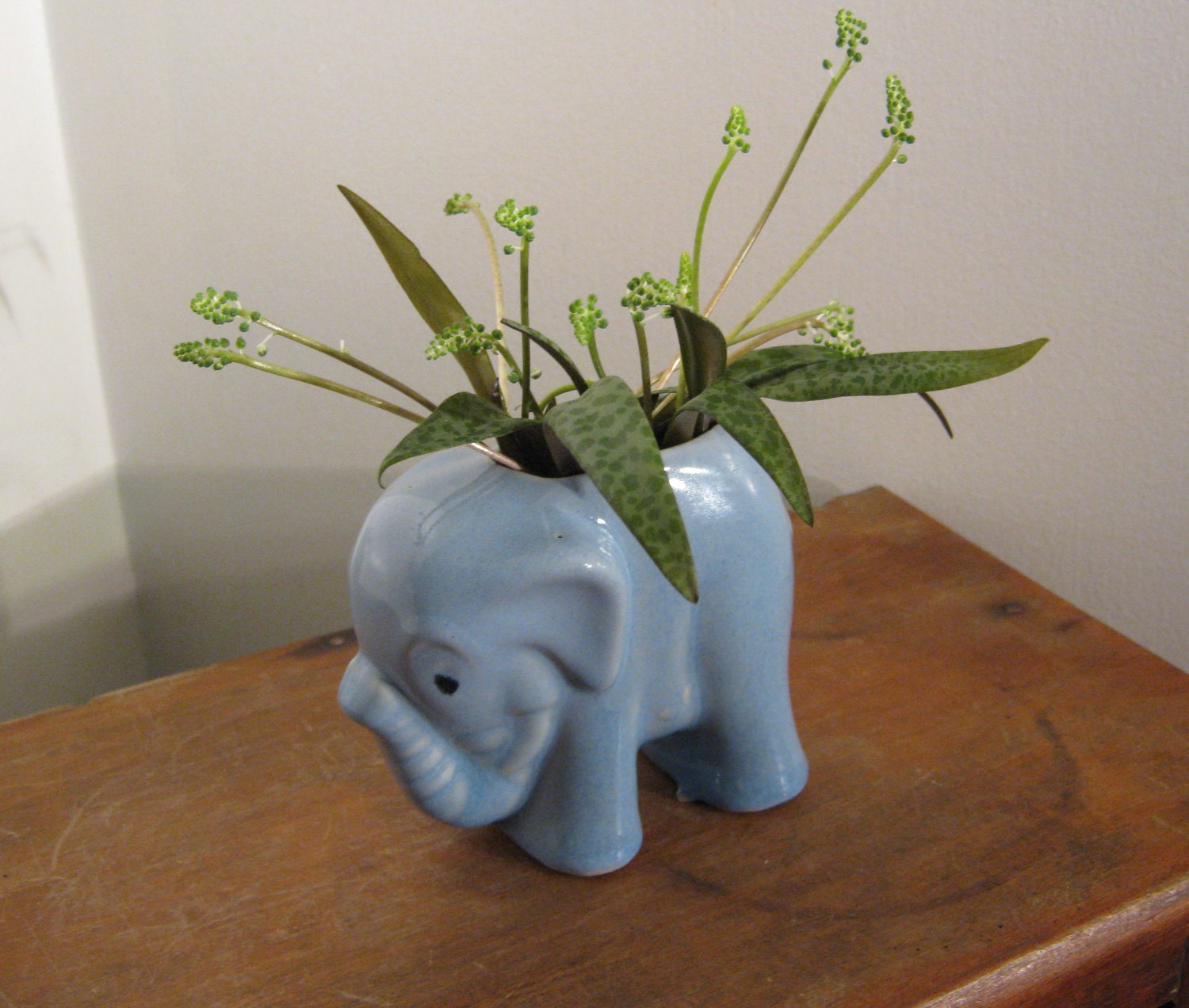 Blue Elephant Planter
