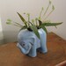 Blue Elephant Planter