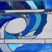 Cresting Wave Stained Glass Window Panel