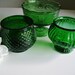 Vintage Emerald Green Glass Planters - EO Brody - Great for vintage wedding centerpieces