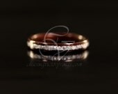 Ebony Wooden Ring with Pearl Inlay