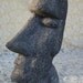 SALE Easter Island Volcanic Rock Sculpture Heavy. Bookend. Face or Bust One Foot in Height