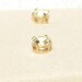 10kt yellow gold White sapphire Earrings