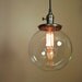 Reserved for Lizzie Custom Pendant Light with Edison Light Bulb