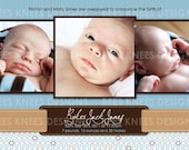 Printable Birth announcement baby boy or girl customized for you
