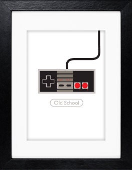 Home Decor Wall Art Old School Video Game Controller