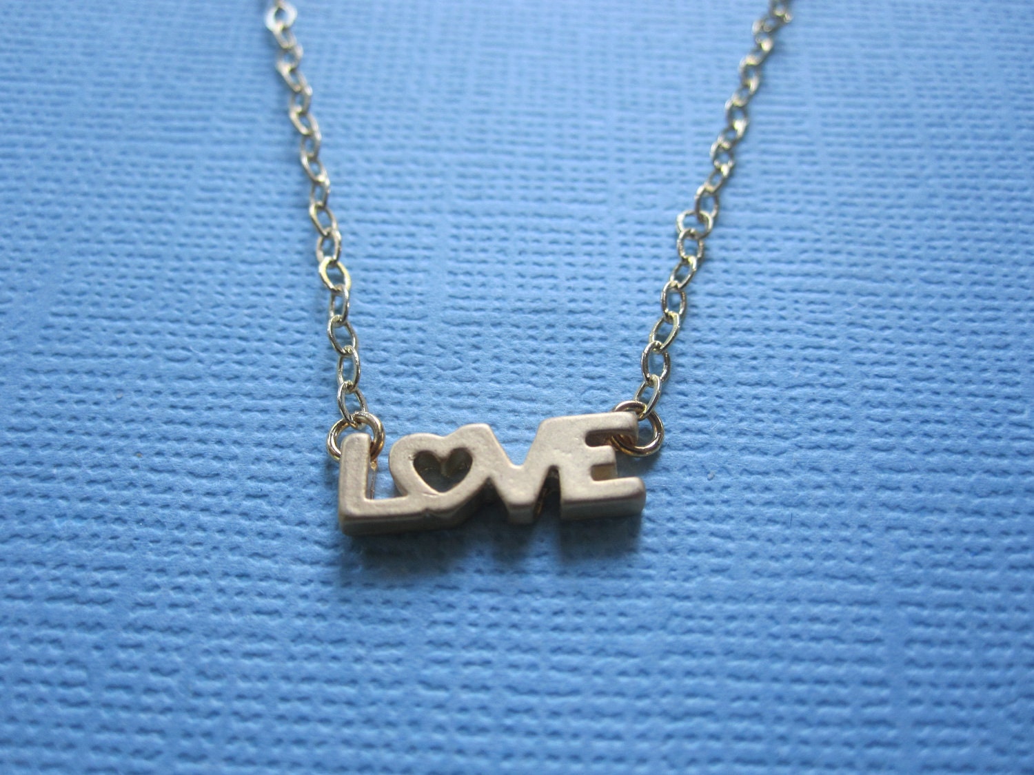 Tiny Love Gold Necklace