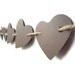 Love Paper Banner Heart Wedding Brown Rustic Wall Decor Garland Photo Prop