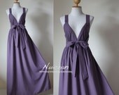 Elegant Purple Cocktail Bridesmaid Summer Dress : Love Party Collection