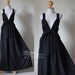 Black Maxi Dress Elegant V-styled Neck Long Evening Gown : Love Party Collection