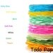 Colored French doilies . round paper . hand dyed . pastels . lace . 7 colors . 4 inch . small . gift wrap . embellishment . 35 pieces . blue