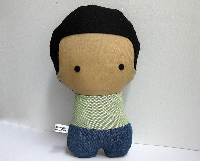 Personalized Stuffed Fabric Doll