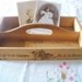 Vintage Wood Box With Handle / Wooden Container