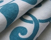ORIENTAL SWIRLS hand screen printed fabric