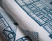 HUTS hand screen printed fabric