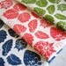 STRAWBERRY FIELD hand screen printed tea towel