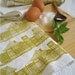 HUTS hand screen printed tea towel