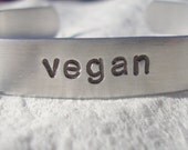 Minimalistic Vegan Cuff Bracelet CUSTOM AVAILABLE