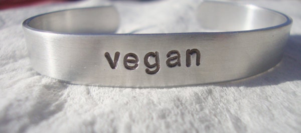 Minimalistic Vegan Cuff Bracelet CUSTOM AVAILABLE