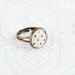 Black polka dot ring, delicate jewelry, spring fashion, simple jewellery