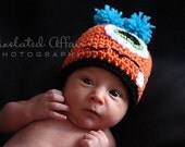 Mommy's Little Monster Crochet Baby Hat