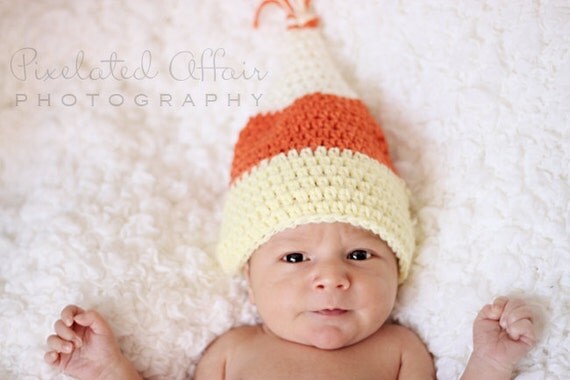 Crochet Candy Corn Baby Halloween Hat by dkcuddlemecrochet ...