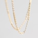 Shimmering Gold Bar Chain - thin simple 14k gold fill necklace, layering jewelry