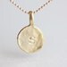 Initial Circle Necklace - personalized gold initial disc 14k gold filled necklace, customized letter necklace