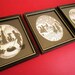 Wall Hanging Elliot Linder Picture Set Vintage Silhouette Framed 3pcs