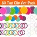 BUY 2 GET 2 FREE - Circle Frames Clip Art Big Collection - 80 Digital Tag Frame Graphics - Labels and Tags