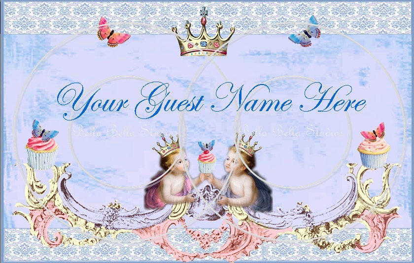 Bella Bambinos PERSONALIZED PRINTABLE Custom Favor Tags for Baptism, Birthday, Anniversary, Baby Shower, Bridal Shower Il_570xn