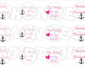 US Navy girl pink military bottlecap image sheet